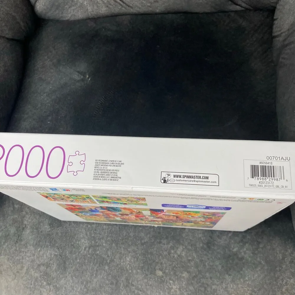 Joseph Burgess Street Vendor Morning Artwork 2000 Piece Puzzle- Poster, New MB